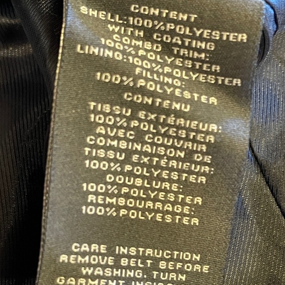 NEW! Vince Camuto Navy Blue and Tan Belted Jacket Size XS - Picture 15 of 15